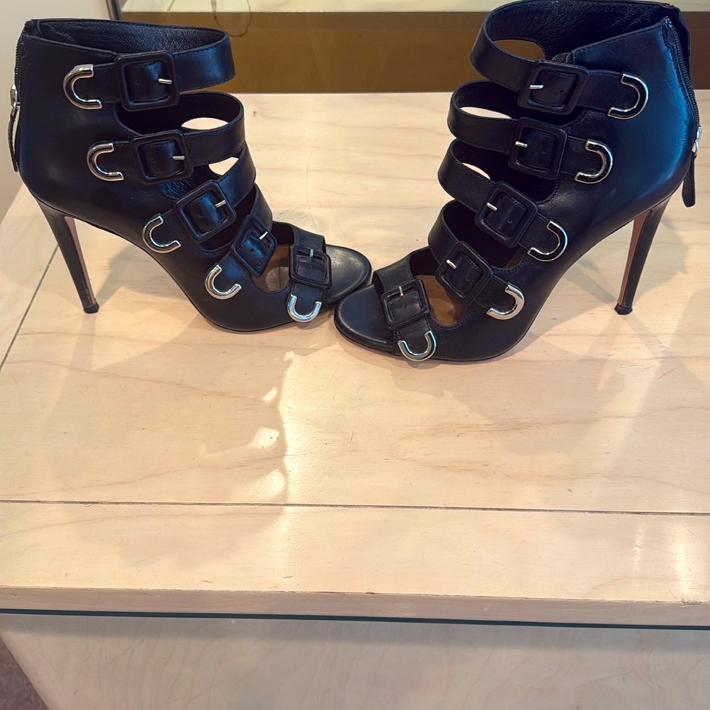 Aqua Ira open toe booties